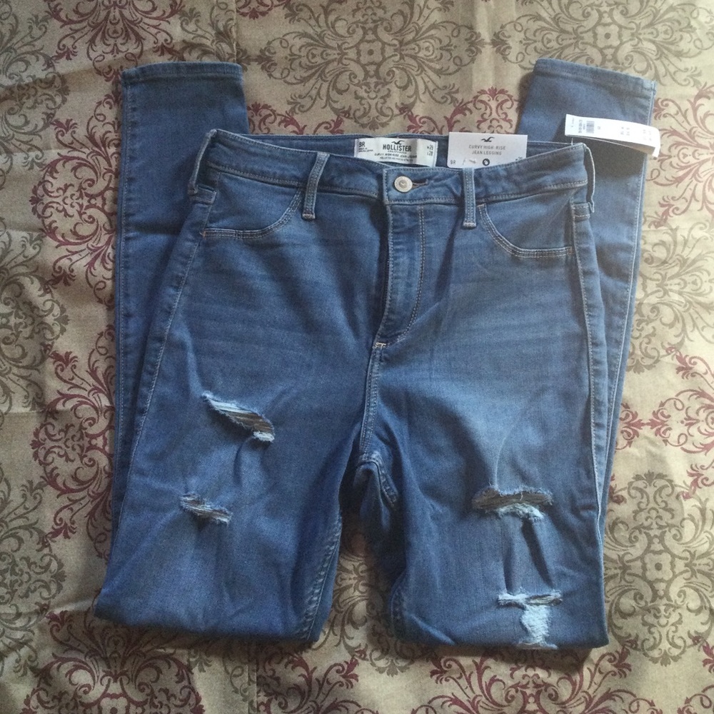 Hollister distressed jean leggings